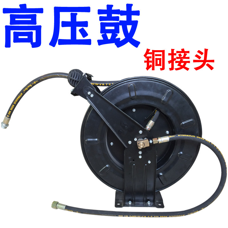 Boutique automatic telescopic high-pressure water drum coiler automatic recovery coiler steam protection tool 15 m steel wire tube