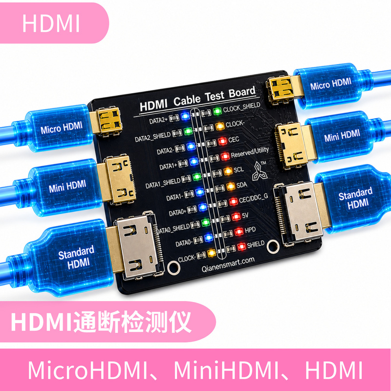 HDMI Detection Board Multi-Function HDMI Continuity Detection Microhdmi Cable Detection Minihdmi Cable