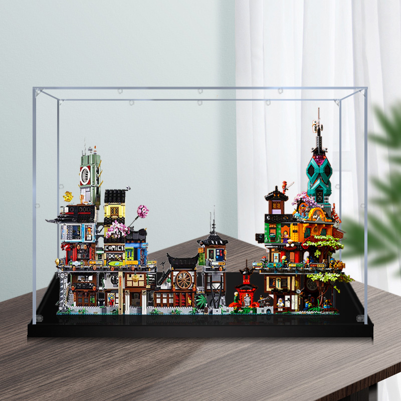 Acrylic Display Box Suitable for Lego 70620 Ninja City 70657 Ninja Pier 71741 Ninja Garden