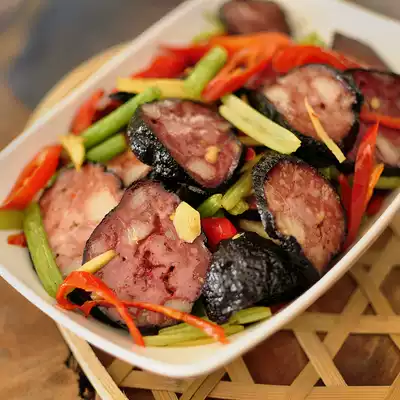 Pig blood balls, Hunan Shaoyang specialties, 6 sets, long back farmhouse homemade handmade Yongzhou firewood pig blood Baba