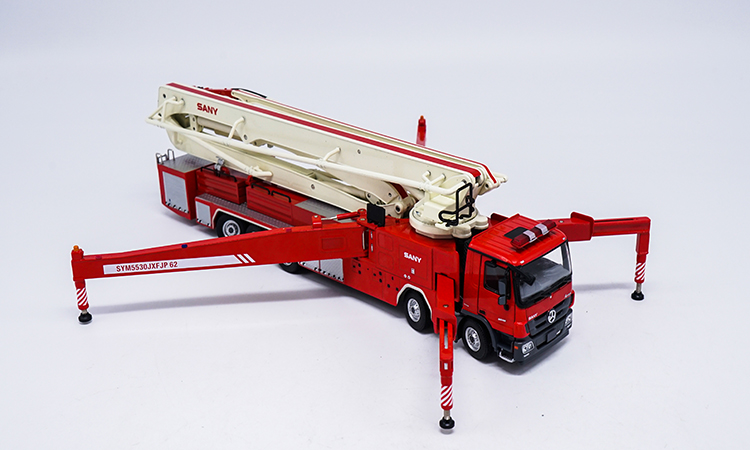1//50 Scale Sany 62M Water Tower Fire Truck Metal Diecast Model