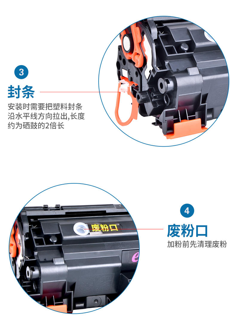 Yiwei áp dụng hộp mực in HP M126a HP SHNGC-1202-00 hộp mực in laser đen trắng và máy in hộp mực trống - Hộp mực