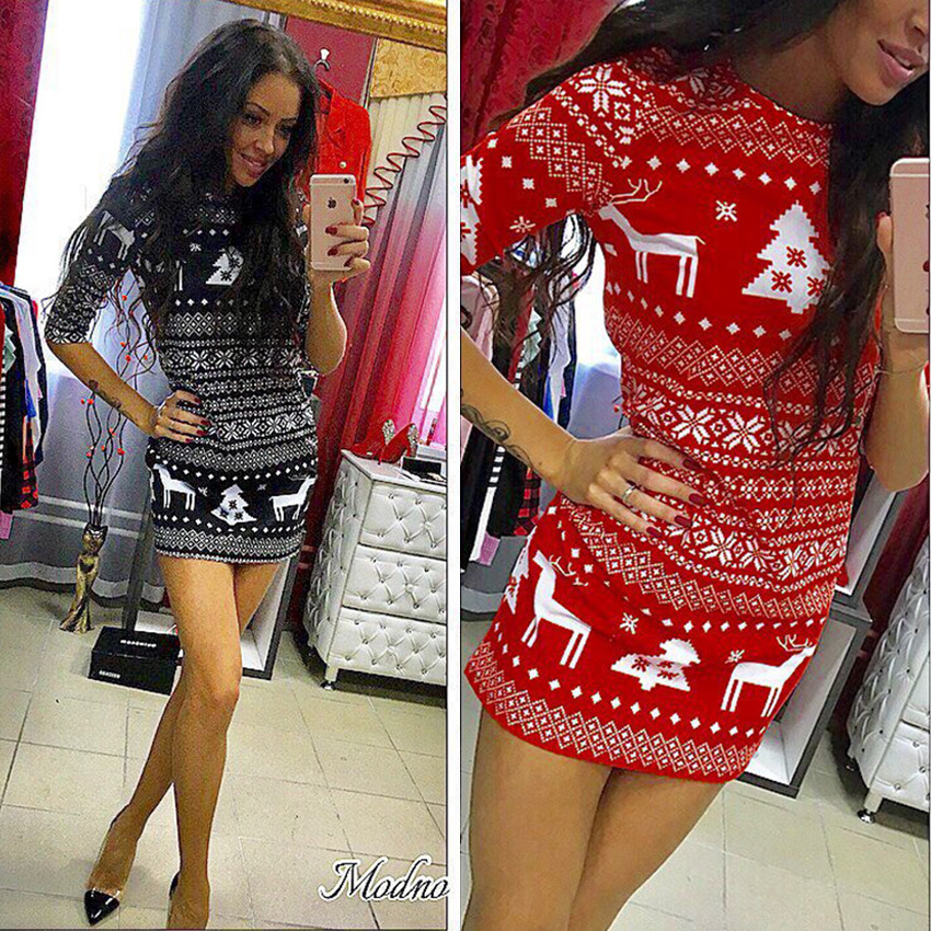Deer Print Dress Image 2