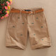 Summer Korean style ຍາວສາມສ່ວນສີ່ຝ້າຍບໍລິສຸດ slimming ກາງ pants