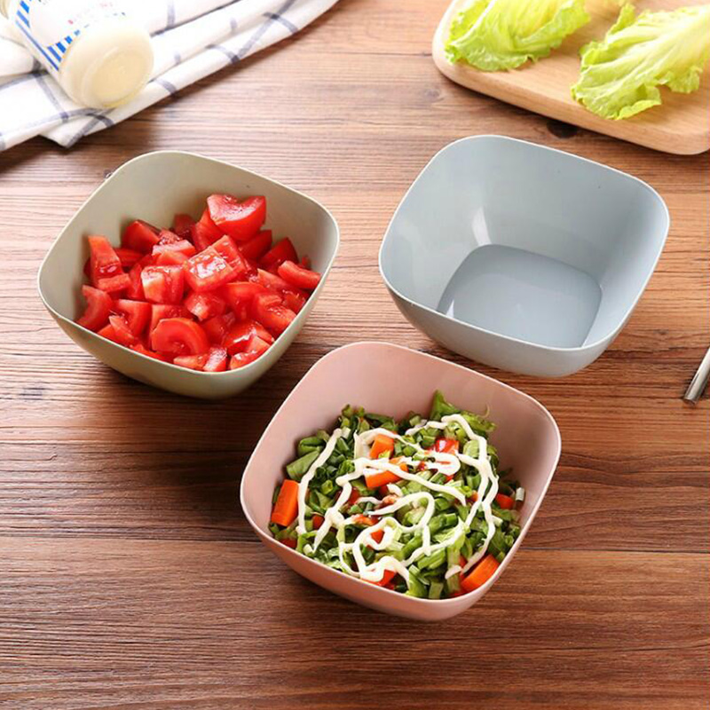 Square Fruit Pan Living Room Plastic Fruit Basin Home Kitchen Wash Basin Tea Table Candy Pan Salad Bowl