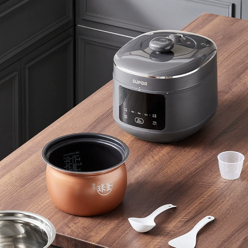 Supor Electric Pligert Home Intelligence 5L Большой пропускной способность двойной желчник Электрическая плита с высокой напряжением 3-4 человека многофункциональная рисоватка