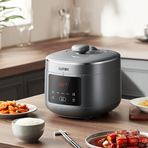 Supor Electric Pligert Home Intelligence 5L Большой пропускной способность двойной желчник Электрическая плита с высокой напряжением 3-4 человека многофункциональная рисоватка