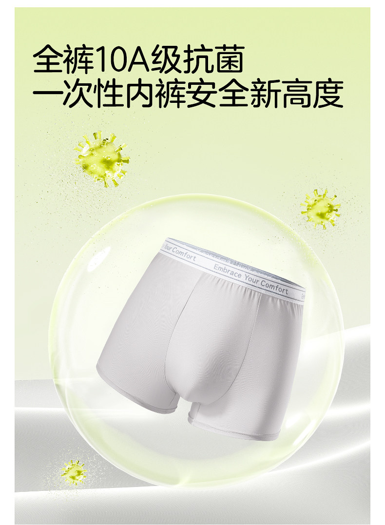 十月结晶唐浅一次性内裤男士平角抑菌出差旅游青少年日抛大码免洗 — 8