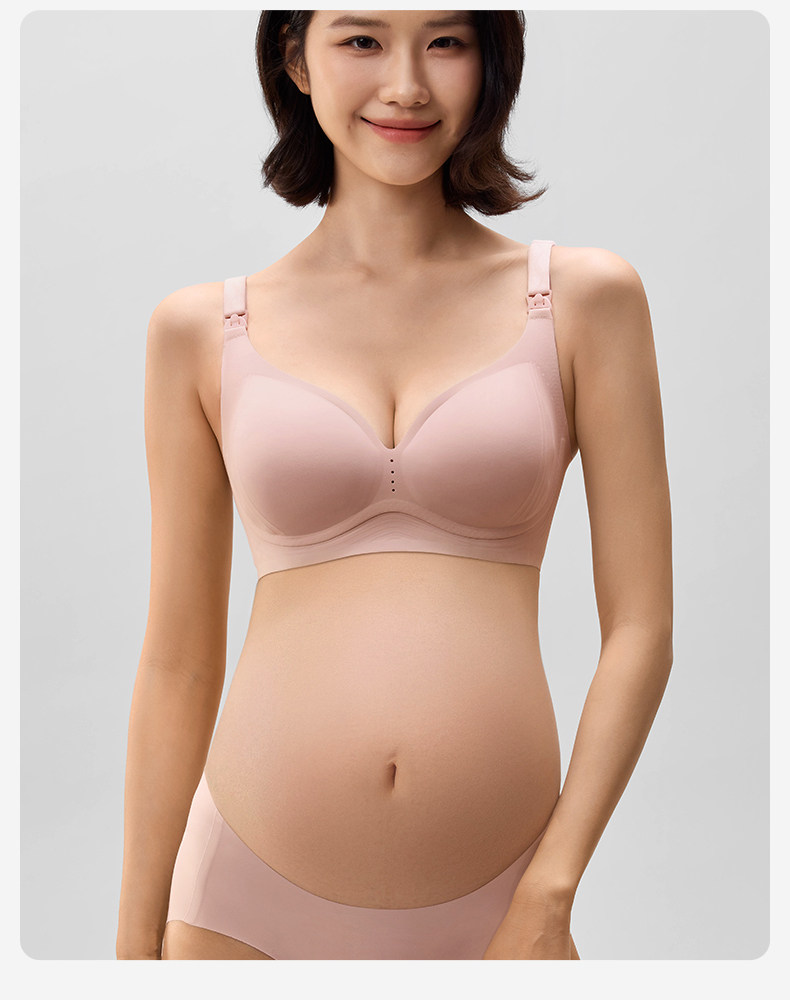 十月结晶6D零感反重力孕妇文胸产后哺乳胸罩薄透气大码防下垂内衣 — 31