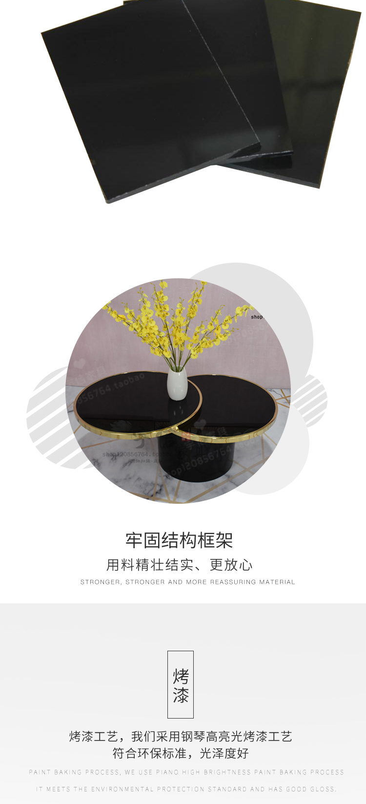 Đèn chiếu sáng điểm sang trọng hiện đại kính bàn cà phê bàn ​​cà phê thép không gỉ bàn cà phê cá tính sáng tạo tùy chỉnh nội thất phòng mô hình - Bàn trà bàn góc sofa