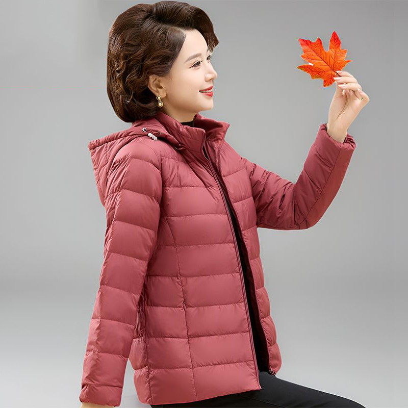 Clearance Large Size down Jacket for Women, Short Style, High-End, Suitable for Middle-Aged and Young Women, Lightweight down Jacket, Women's Cold-Proof Clothing, Duck down Coat, Light Luxury