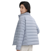 Duck Down Jacket Womens 2024 New Short Stand Collar Fashion Solid Color Versatile Korean Style Warm Jacket S