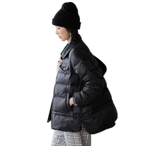 Duck Down Jacket Womens 2024 Autumn and Winter New Product Thin Short Stand Collar Korean Style Casual Fashion Duck Down Jacket C