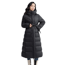 Duck Down Jacket Womens 2024 Autumn and Winter New Arrival Mid-Length Over-the-Knee Fashionable Korean Style Waist Slimming Duck Down Jacket