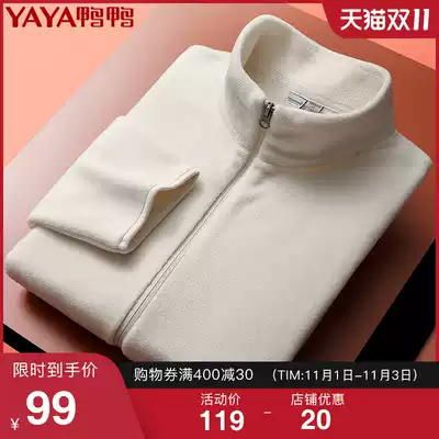 Duck duck spring 2021 new couples men and women fleece casual long sleeve short jacket outdoor sports warm