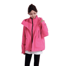 (Duck Selection) Down Jacket Womens 2024 New Short Fashion Spliced ​​Shirt Collar Warm Jacket