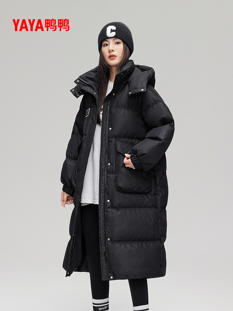 鸭鸭 女式长款羽绒服 多重优惠折后¥258.01包邮 多色可选 淘金币可抵扣¥6.41