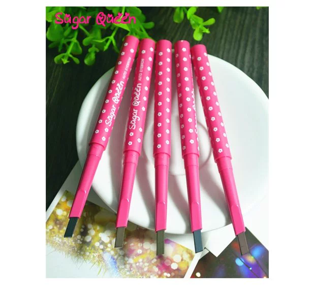 Chì kẻ mày tự động xoay tròn sugar queen 5 màu nâu xám - Bút chì lông mày / Bột / Stick