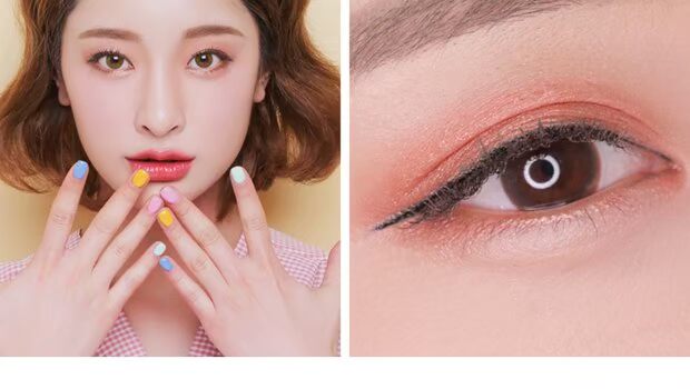 Hộp phấn mắt màu bí ngô Heng Phường màu ba màu màu mắt colourpop