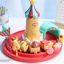 Xiaoming Sunrise Plan Doughnut Cruise Flower Cake Ferris Wheel Family Yizhi Early Teaching Gift Toys