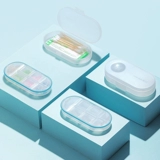 茶花 OU Punzi Pharmaceutical Box Portable Portable Geling Contain Box маленькая коробка маленькая коробка маленькая коробка маленькая коробка маленькая коробка