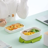Live Camellia Double -Layer Fresh Pass Box Plastic Lunch Box Sepat Office Workings отдельно
