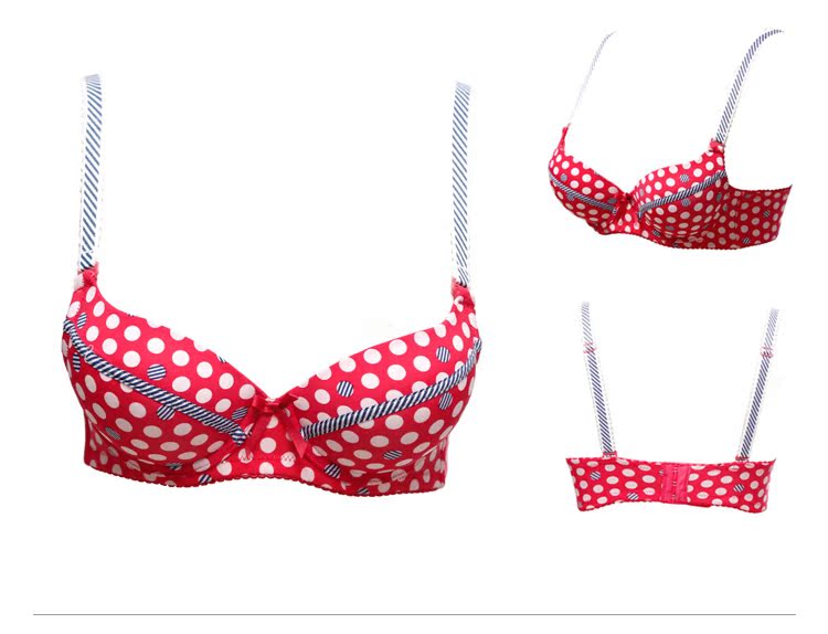 歌瑞尔 新款甜美圆点小胸聚拢内衣性感时尚女