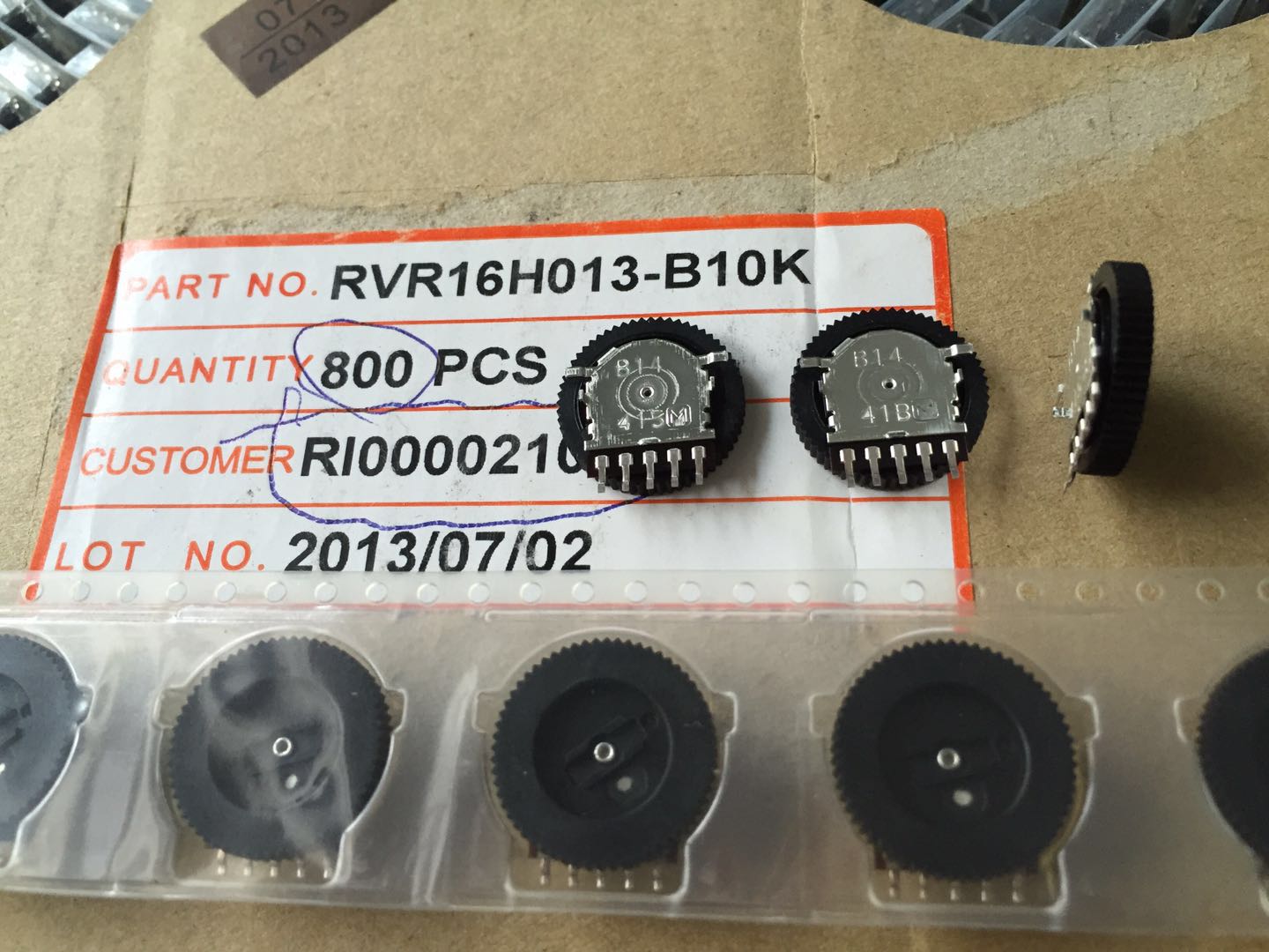 Original Japanese Panasonic dial potentiometer B10K B14 double 5-pin radio volume switch 16*2.5