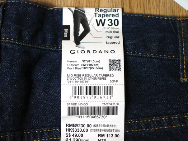 Jeans GIORDANO - Ref 1464135 Image 20