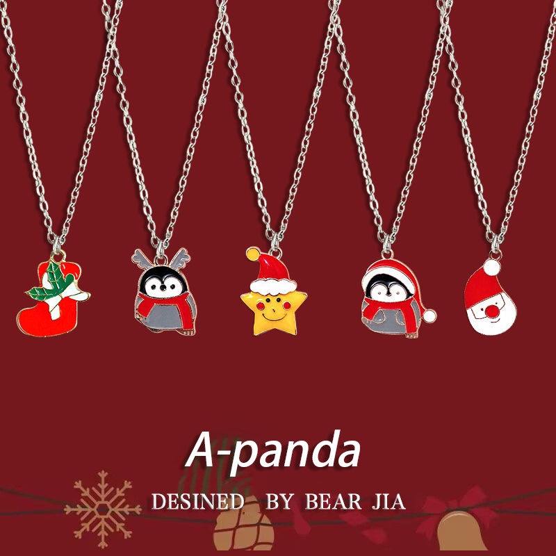 Christmas series cartoon Sanrio cinnamon dog necklace students give sweet and festive holiday gifts to their besties and friends