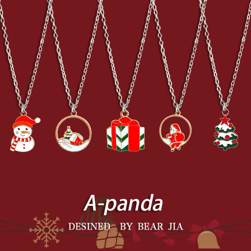 Christmas series cartoon Sanrio cinnamon dog necklace students give sweet and festive holiday gifts to their besties and friends