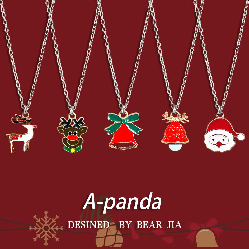 Christmas series cartoon Sanrio cinnamon dog necklace students give sweet and festive holiday gifts to their besties and friends