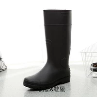Bảo hiểm lao động chính hãng nam ống cao kích thước lớn ủng đi mưa giúp giày đi mưa cao su chống axit và kiềm cao su dày 46 yard bộ giày không thấm nước ủng đi mưa