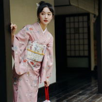 Limited-time taste girl Japanese yukata Retro Japanese photography props improve kimono How much do you know about the flowers in the dream