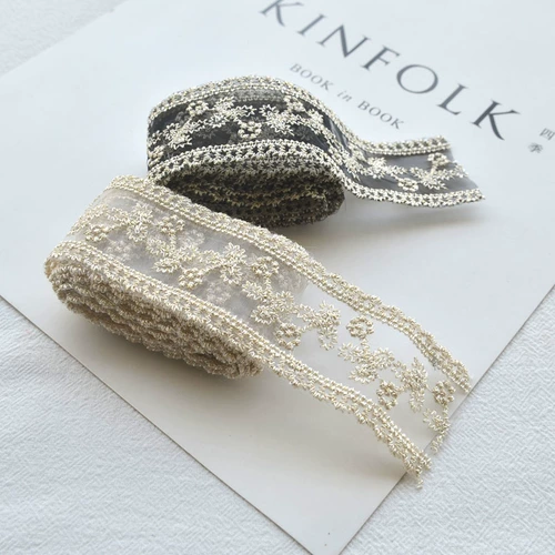 Заколка для волос ручной работы с бантиком, детский аксессуар для волос, человеческая голова для взрослых с аксессуарами, 4см, с вышивкой, в цветочек, «сделай сам»