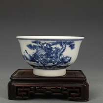 Blue and white Zhao Yun Jingdezhen bowl 567 old factory porcelain state-owned porcelain factory porcelain ethnic bowl package old porcelain old factory goods
