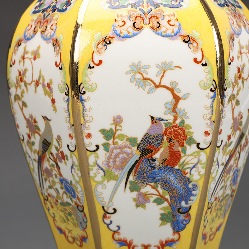 景德镇仿清乾隆珐琅彩花鸟纹六方瓶，收藏界的宠儿？🎨-仿古瓷器-淘宝好物网