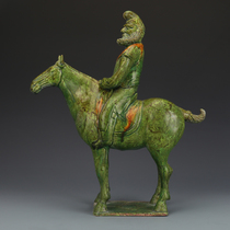 Song Dynasty twisted tire green glaze figure horse antique antique collectible package old objects unearthed porcelain fidelity ornaments