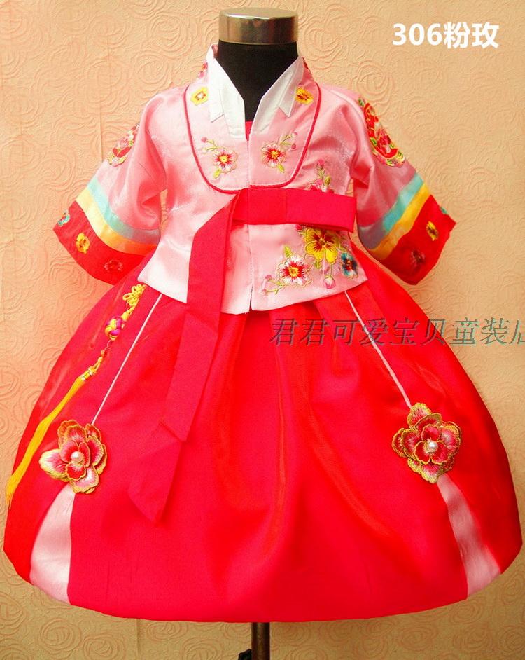 Trang phục cổ xưa của Changjin Hàn Quốc truyền thống nhảy múa dân tộc thiểu số hanbok nữ trình diễn Giáng sinh quần áo trẻ em