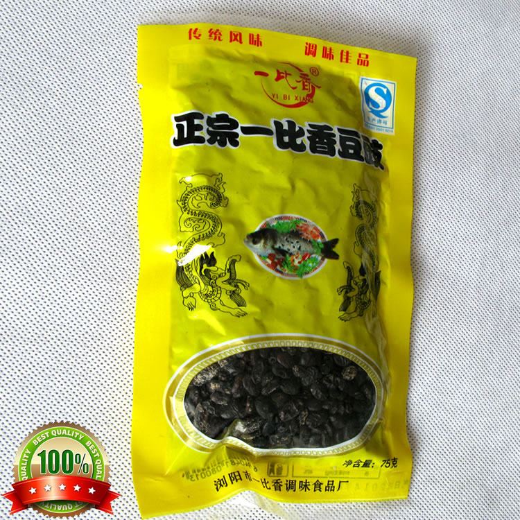 Mainland China Hunan miscellaneous grains fermented soy bean black beans Liuyang authentic Yibixiang bean drum 60g 1 pack 1 serving 10 packs