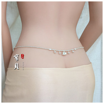 Red rope waist chain female 925 sterling silver bell year more sexy belly dance zodiac year rat year red waist rope