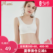 Top Guagua summer new underwear female student bra high school student sports vest without steel ring adolescence second stage