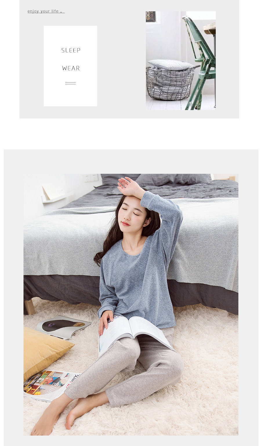 Pyjama mixte en Coton à manches longues - Ref 3005290 Image 16