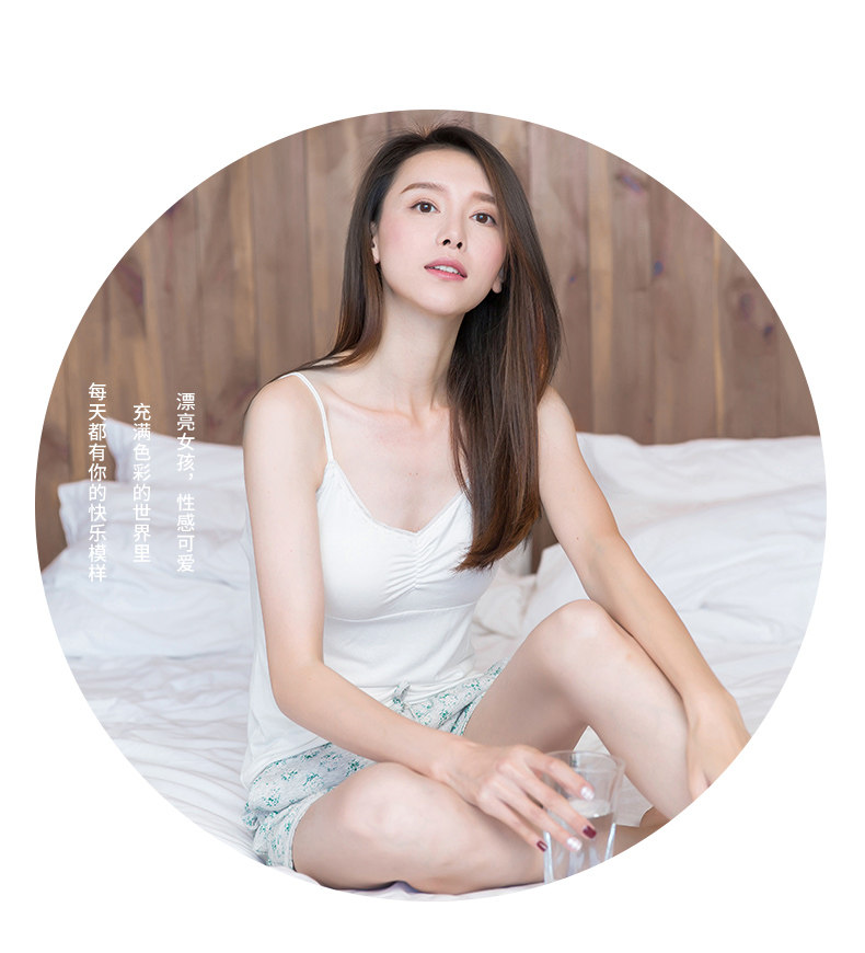 Pyjama pour femme en Viscose à sling - Ref 2993439 Image 8