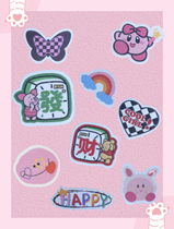 randompow ski antifreeze face sticker cartoon panda sticker single and double board love sticker sports muscle sticker elastic