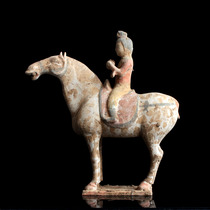 Tang Dynasty Tao Pottery Painting Pottery Artificial Cultural Artistic Copy of Old Retro Household Decorative Architecture