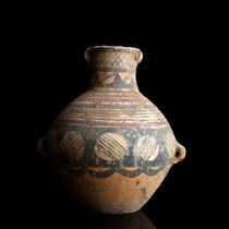 Neolithic painted pottery pottery pottery pottery furnace palette furniture pieces of ancient air objects collection of art collection