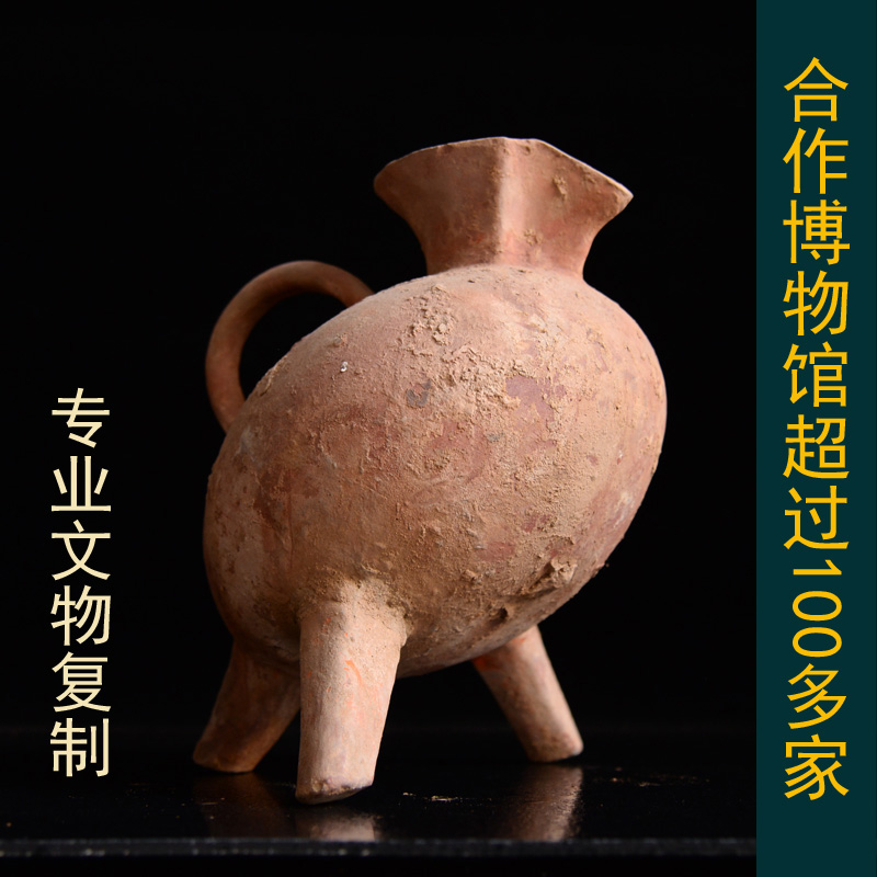 New stone instrumental pottery Greater Wenkou Tao Pottery Clay Pottery with Pendulum Pieces Artwork Pottery Ancient Wind Old Goods Old Objects Collection
