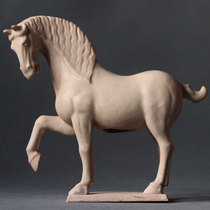  Antique and old Tang three-color ceramic horse ornaments Antique collection Art gifts Home decorations Feng Shui horse