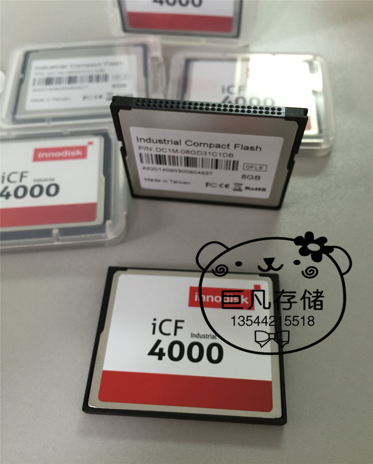 innodisk Yiding ICF4000 Series Industrial Level CF Card 8GB Spot DC1M-08GD31C1DB